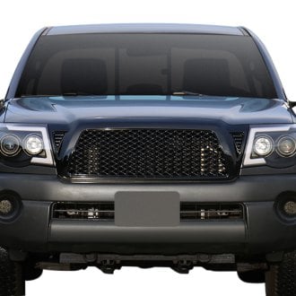 Spec-D® - 1-Pc Gloss Black Mesh Main Grille
