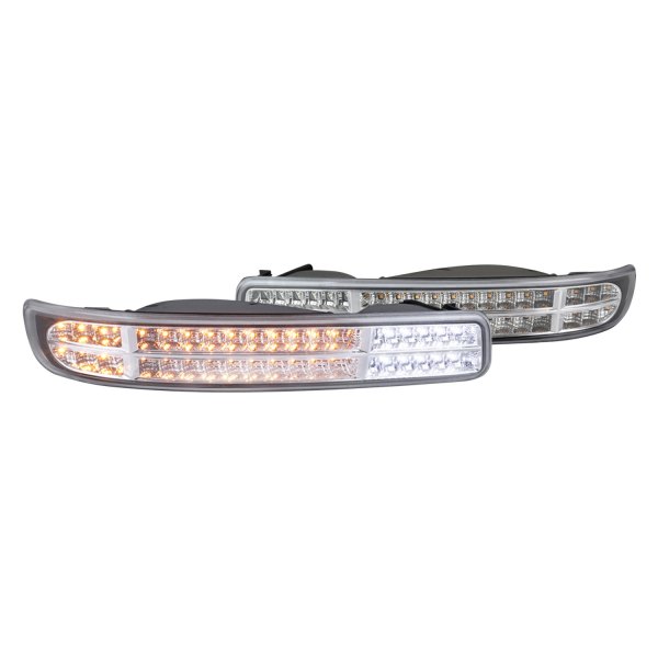 Spec-D® - Chrome LED Turn Signal/Parking Lights with DRL