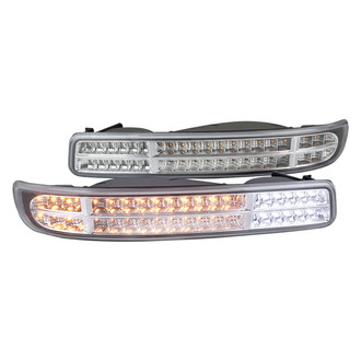 Spec-D® - Chrome LED Turn Signal/Parking Lights with DRL