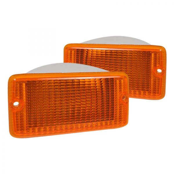 Spec-D® - Chrome/Amber Factory Style Turn Signal/Parking Lights, Jeep Wrangler