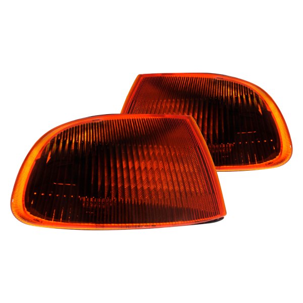 Spec-D® - Chrome/Smoke/Amber Factory Style Turn Signal/Corner Lights, Honda Civic
