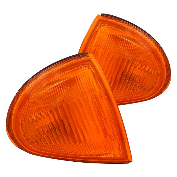 Spec-D® - Chrome/Amber Factory Style Turn Signal/Corner Lights, Honda Del Sol
