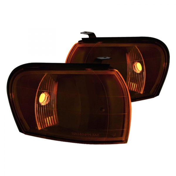 Spec-D® - Chrome/Amber Factory Style Turn Signal/Corner Lights, Subaru Impreza