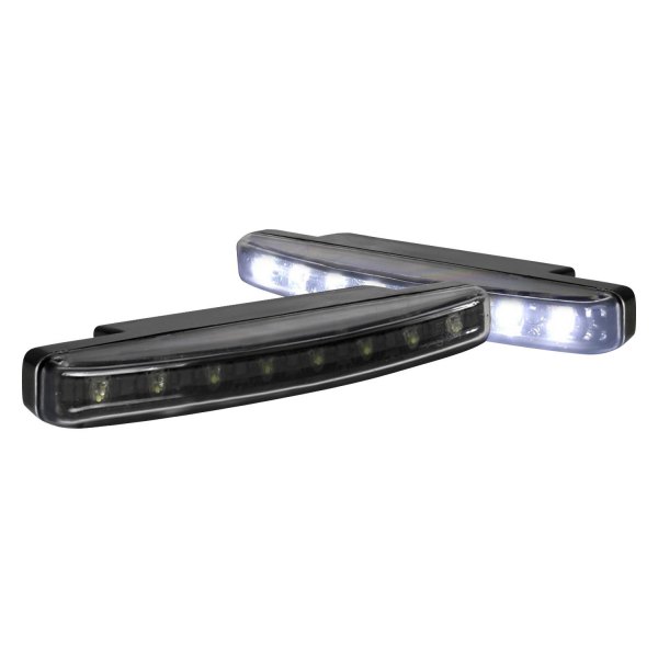 Spec-D® - 158mm Matte Black LED Daytime Running Lights