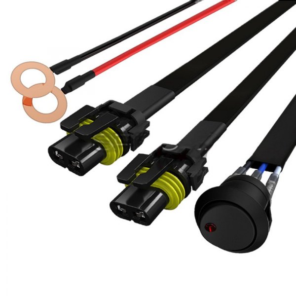 Spec-D® - 14 Gauge 40 Amp 9 ft Wiring Harness - 2 Connector