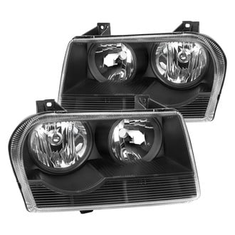 Spec-D® - Driver and Passenger Side Matte Black Euro Headlights