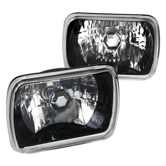 Spec-D® - 7x6" Rectangular Black Euro Headlights (H6054, 200mm)