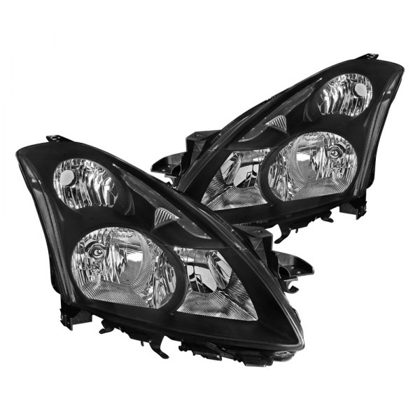 Spec-D® - Black Euro Headlights, Nissan Altima