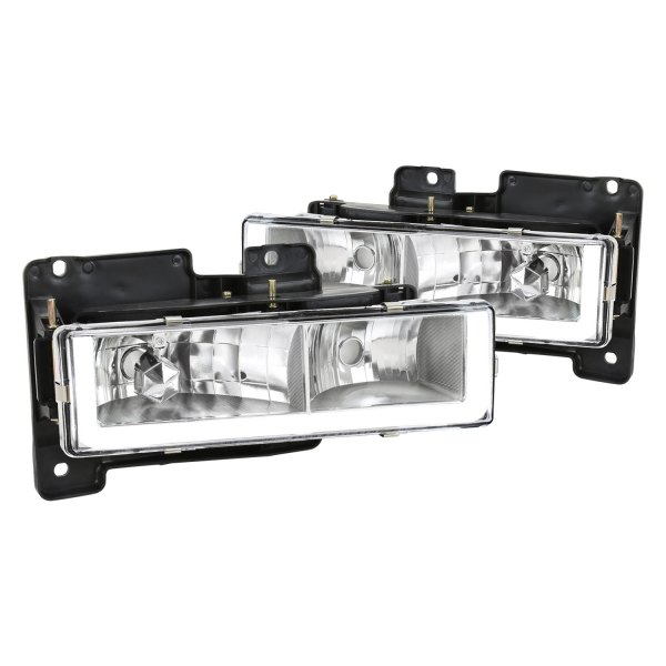 Spec-D® - Chrome LED DRL Bar Headlights, GMC CK Pickup