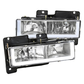 Spec-D® - Driver and Passenger Side Chrome LED DRL Bar Headlights