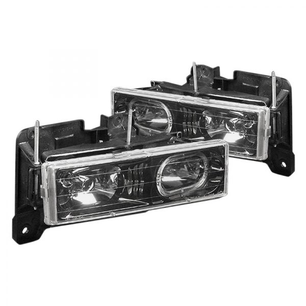 Spec-D® - Black LED Halo Euro Headlights