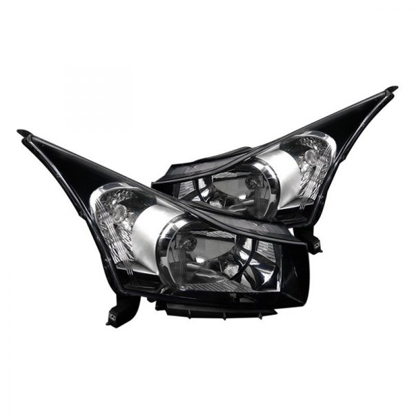 Spec-D® - Black Euro Headlights, Chevy Cruze