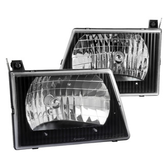 Spec-D® - Driver and Passenger Side Black Euro Headlights