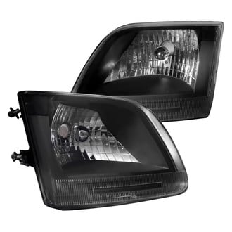 Spec-D® - Driver and Passenger Side Black/Smoke Euro Headlights