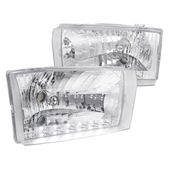 Spec-D® - Chrome Euro Headlights with Parking LEDs