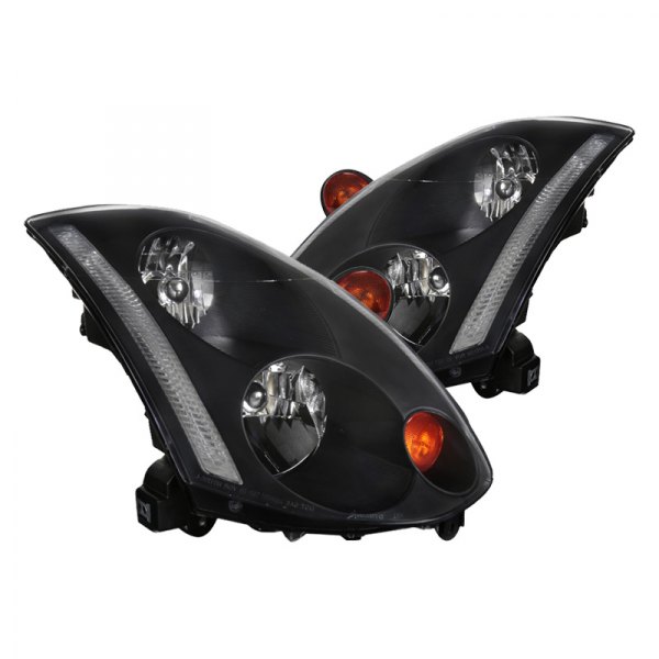 Spec-D® - Black Euro Headlights, Infiniti G35