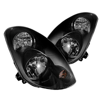 Spec-D® - Driver and Passenger Side Black Euro Headlights