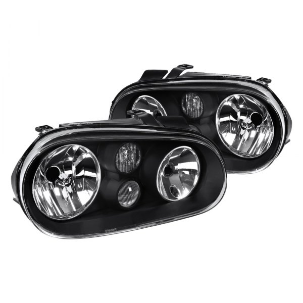 Spec-D® - Black Euro Headlights, Volkswagen Golf