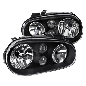 Spec-D® - Driver and Passenger Side Black Euro Headlights
