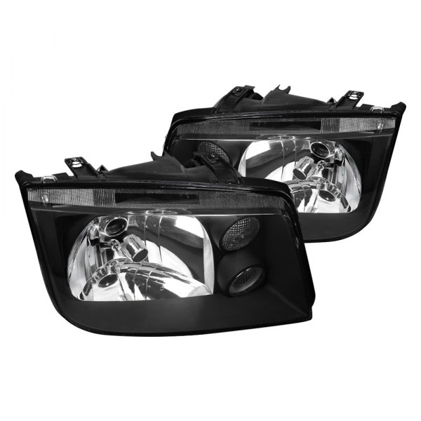 Spec-D® - Black Euro Headlights with Fog Lights, Volkswagen Jetta