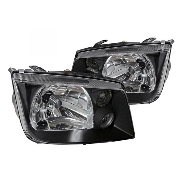 Spec-D® - Black Euro Headlights, Volkswagen Jetta