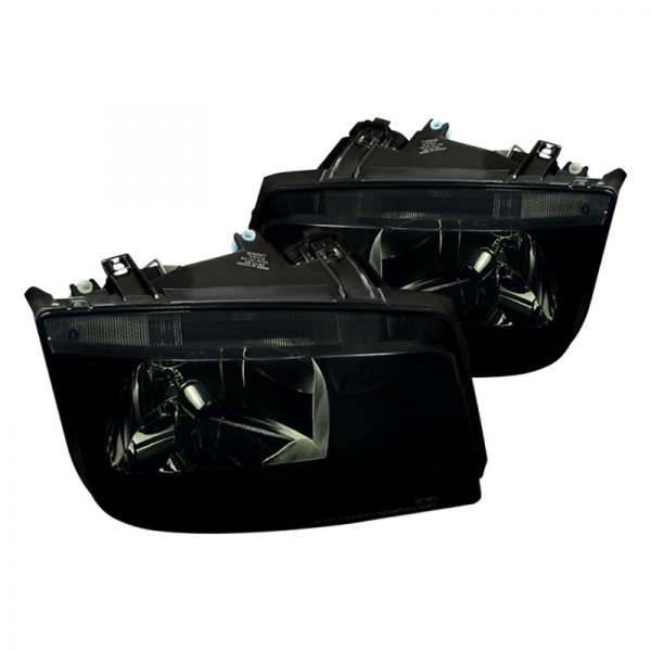 Spec-D® - Black/Smoke Euro Headlights, Volkswagen Jetta