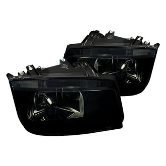 Spec-D® - Driver and Passenger Side Black/Smoke Euro Headlights