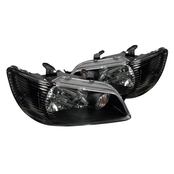 Spec-D® - Black Euro Headlights, Mitsubishi Lancer