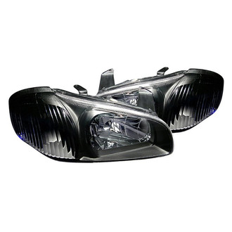 Spec-D® - Driver and Passenger Side Black Euro Headlights