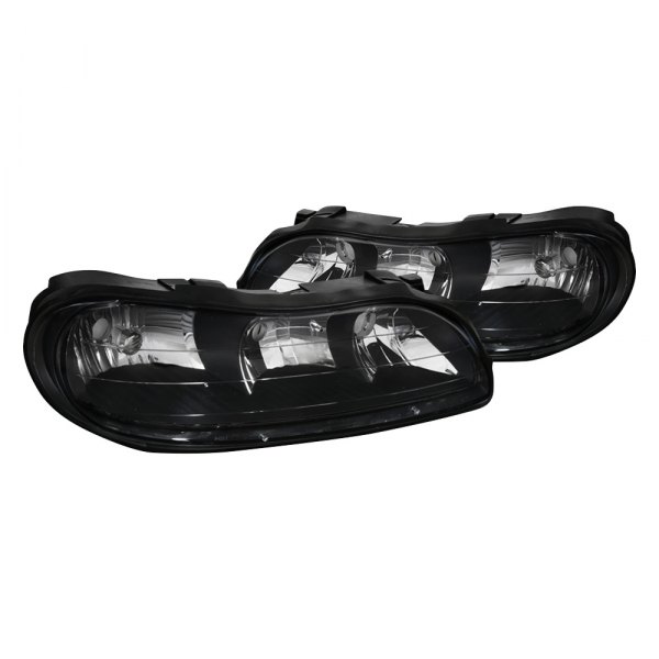 Spec-D® - Black Euro Headlights, Chevy Malibu