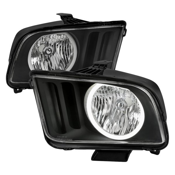 Spec-D® - Black LED Halo Euro Headlights