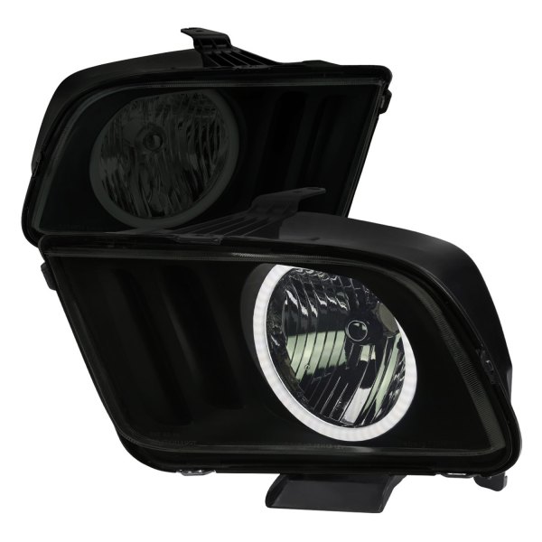 Spec-D® - Black/Smoke LED Halo Euro Headlights