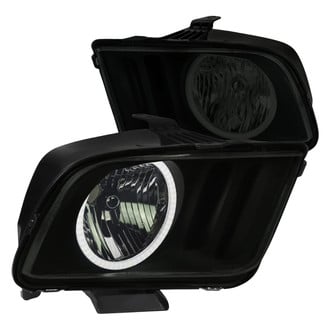 Spec-D® - Driver and Passenger Side Black/Smoke LED Halo Euro Headlights