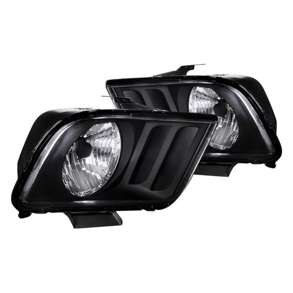 Spec-D® - Black Euro Headlights, Ford Mustang
