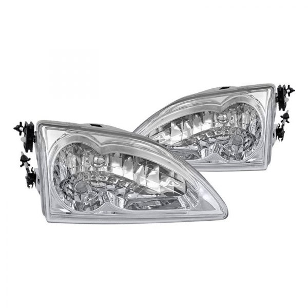 Spec-D® - Chrome Euro Headlights, Ford Mustang