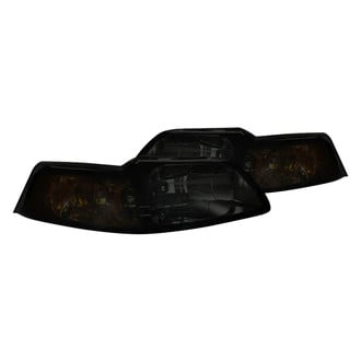 Spec-D® - Driver and Passenger Side Chrome/Smoke Euro Headlights