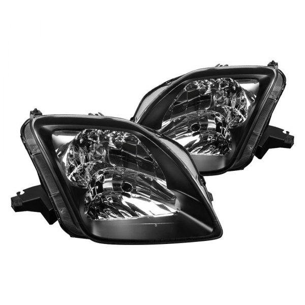 Spec-D® - Black Euro Headlights, Honda Prelude