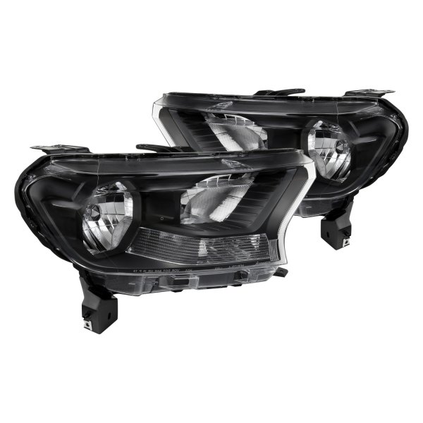 Spec-D® - Matte Black Factory Style Headlights, Ford Ranger
