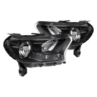 Spec-D® - Driver and Passenger Side Matte Black Factory Style Headlights