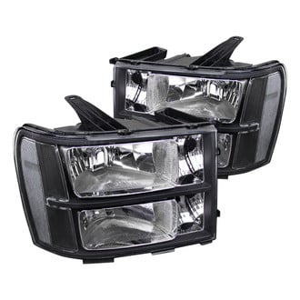 Spec-D® - Driver and Passenger Side Black Euro Headlights