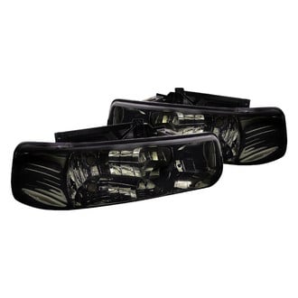 Spec-D® - Driver and Passenger Side Chrome/Smoke Euro Headlights