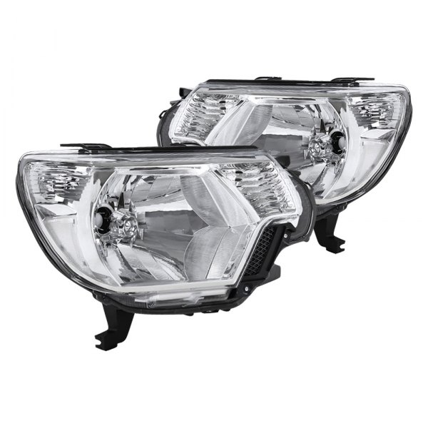 Spec-D® - Chrome Factory Style Headlights, Toyota Tacoma