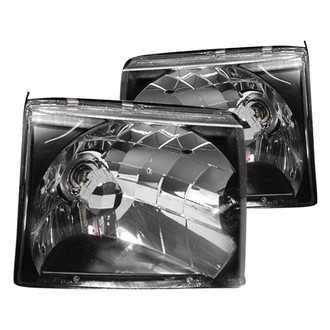 Spec-D® - Driver and Passenger Side Black Euro Headlights
