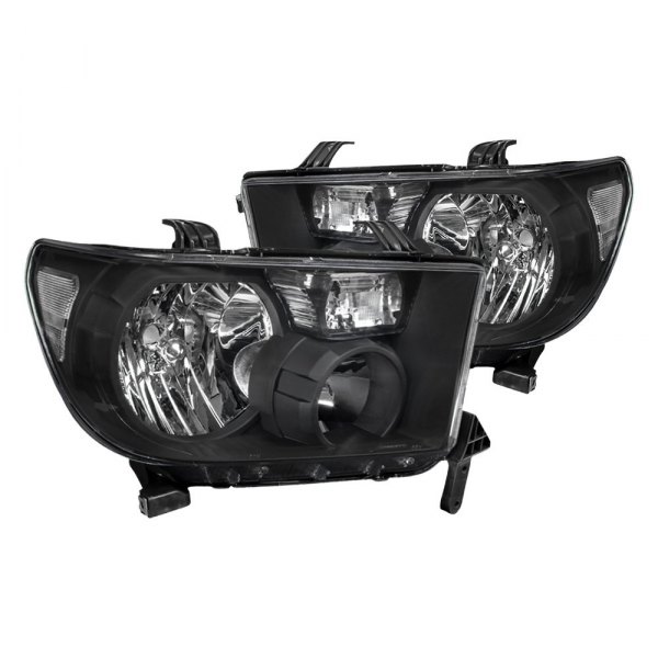 Spec-D® - Black Euro Headlights, Toyota Tundra