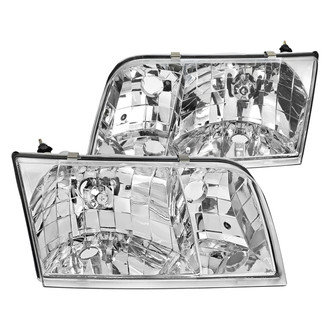 Spec-D® - Driver and Passenger Side Chrome Factory Style Headlights