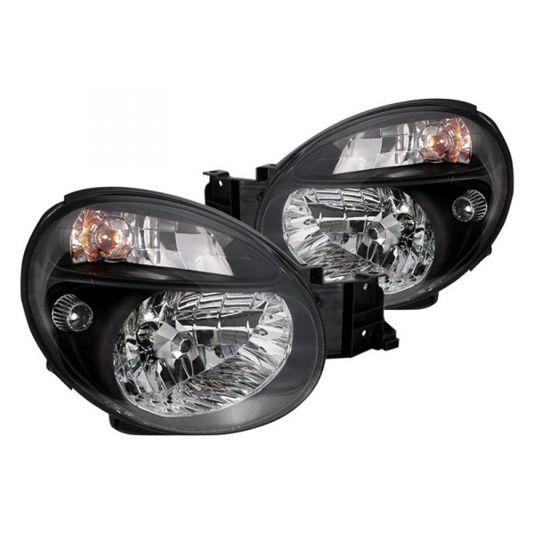 Spec-D® - Black Euro Headlights, Subaru WRX