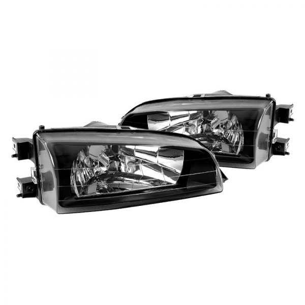 Spec-D® - Black Euro Headlights, Subaru Impreza