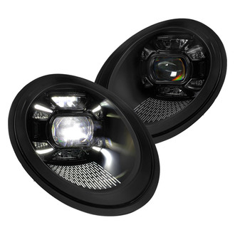 Spec-D® - Driver and Passenger Side Matte Black Projector LED Headlights with DRL
