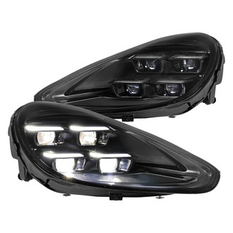 Spec-D® - Driver and Passenger Side Matte Black LED Headlights