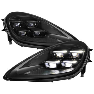 Spec-D® - Driver and Passenger Side Matte Black LED Headlights